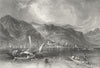 AUSTRIA. Bregenz. Germany. Roberts 1875 old antique vintage print picture