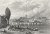 SWITZERLAND. Basel. Germany. Roberts 1875 old antique vintage print picture