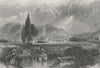 GERMANY. Freiburg  1875 old antique vintage print picture