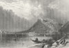 GERMANY. Ehrenbreitstein. Roberts 1875 old antique vintage print picture
