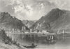 GERMANY. Bacharach  1875 old antique vintage print picture
