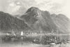 GERMANY. St Goarhausen  1875 old antique vintage print picture