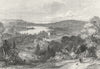 IOW. Newport Medina, Mountjoy. Harvey Good 1860 old antique print picture