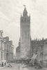 SPAIN. Seville Giralda. Fullarton-Finden 1850 old antique print picture