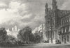 SPAIN. Cadix Cadiz, Convent Virgin Carmen. Rouarge 1840 old antique print