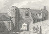 Mddx. Gateway, King John's Castle, Oldford. 18C 1787 antique print picture