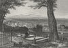 LONDON. Harrow. Mddx. Fullarton-Finden 1850 old antique vintage print picture