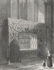 LINCOLN. cathedral Bishop Longlands monument 1836 old antique print picture