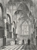 OXON. Oxford cathedral Choir 1836 old antique vintage print picture