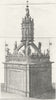 OXFORD. Conduit, Carfax in High Street. GENTS MAG 1771 old antique print