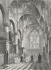 OXON. Oxford cathedral Choir 1836 old antique vintage print picture