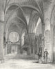 OXON. Oxford cathedral North Aisle of Choir 1836 old antique print picture