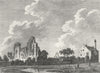 NOTTS. Place of Archbishop York, Southwell 1784 old antique print picture