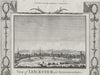 LEICS. Leicester in Leicestershire. Hogg 1784 old antique print picture
