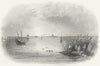 LANDSCAPES. Sulima Sulina, Danube. Romania 1840 old antique print picture