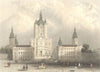 ST PETERSBURG. Kloster Smolnoi. Payne elegant 1847 old antique print picture