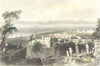 RHODES. Dodanim channel Island Asia Minor. Kitto  1865 old antique print