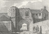 Mddx. Gateway, King John's Castle, Oldford. 18C 1787 antique print picture