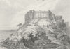 LINCOLN. Keep Tower, Castle. city cathedral  1827 old antique print picture