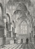 OXON. Oxford cathedral Choir 1860 old antique vintage print picture