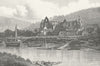WALES. Tintern Abbey. Monmouth. Barbner sepia 1895 old antique print picture