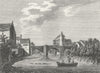 MONMOUTH. Mona Gate & bridge, Monmouthshire. Grose 1784 old antique print