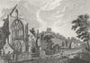 WALES. Tintern Abbey, Monmouthshire. Monmouth Grose 1784 old antique print