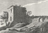 MONMOUTH. Uske Castle, Monmouthshire. Grose 1786 old antique print picture