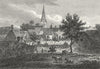 NORTHANTS. Wollaston 1808 old antique vintage print picture