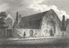 NORTHANTS. St John's Hospital, Northampton 1808 old antique print picture