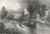 HAMPTON. Middlesex. Mddx. Henshall river boats 1840 old antique print picture