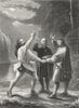 SWITZERLAND. Oath of 3 Swiss. 3. Payne river Trees 1847 old antique print