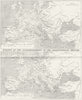 EUROPE. Empire Charlemagne; Carlovingian c1850 old antique map plan chart