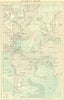 ATLANTIC. Atlantic Ocean c1880 old antique vintage map plan chart