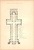 CAMBS. Peterborough cathedral 1860 old antique vintage print picture