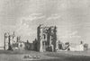 ASHBY. Ashby Zouch, Leics. Leicester Abbey 1784 old antique print picture