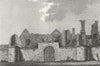 LEICS. Leicester Abbey. Grose. Ashby de Zouch 1787 old antique print picture