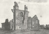 LEICS. Leicester Abbey. Grose. 18C 1787 old antique vintage print picture