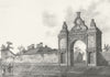 NORTHANTS. Holdenby House. Grose. 18C 1787 antique vintage print picture