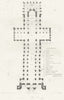 CAMBS. Peterborough cathedral 1836 old antique vintage print picture