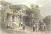 BULGARIA. Turkish Café, Rutzschuk. Rutzchuk Balcony 1842 old antique print