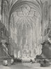 BELGIUM. Church St James, Liège. Wright 1840 old antique vintage print picture
