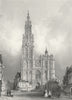 ANTWERP. Cathedral of Notre Dame. Wright-Roberts 1840 old antique print