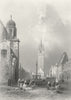 GERMANY. Straubing. Bartlett Busy St-Roberts 1840 old antique print picture