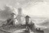 GERMANY. Hornberg. Payne building Horse Ass Mtns 1847 old antique print