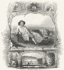 GERMANY. Goethe. portrait. Payne 1847 old antique vintage print picture