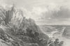DRACHENFELS. Nonnenwerth, Rhine. Wright Nonnenworth 1841 old antique print