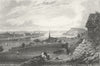 GERMANY. Koblenz Coblenz and Ehrenbreitstein 1840 old antique print picture