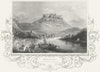 GERMANY. Koenigstein, occupation of French 1840 old antique print picture
