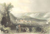 GERMANY. Schulpforte. Payne Mountains 1847 old antique vintage print picture